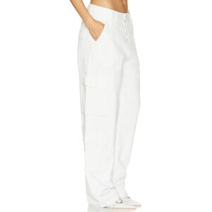 Superdown White Cargo Pants XL Baggy Wide Leg Streetwear Revolve $88 NEW